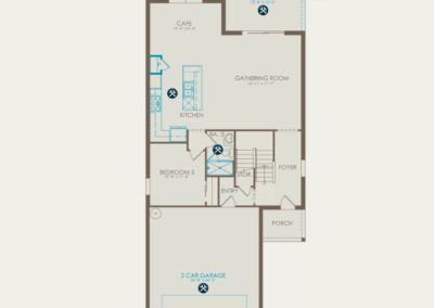 Pulte Trailside options floorplan level 1