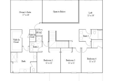 Lennar Sorrento 2nd Floor Blueprint