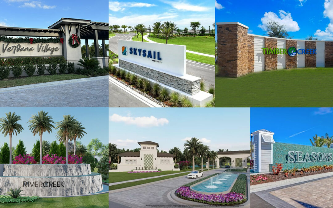 Various SWFL Gated Community Entrance Signs